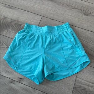 Lululemon Athletica Hotty Hot Turquoise Athletic Shorts